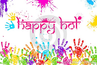 Happy Holi Vector Illustration