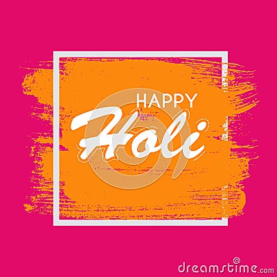 Happy Holi abstract colorful background Vector Illustration