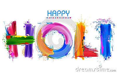 Happy Holi background Vector Illustration