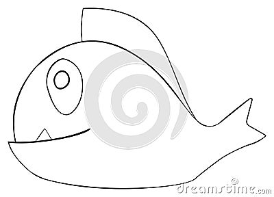 Happy holiday - April fish with tooth Stock Photo