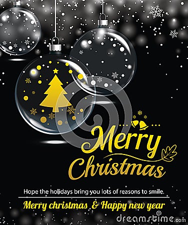 Happy holiday greeting banner and card design template. Vector Illustration