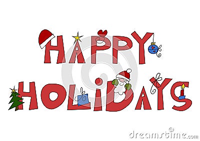 Happy Holidays! Vector Illustration