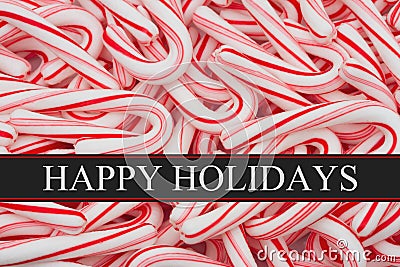 Happy Holidays Greeting Stock Photo