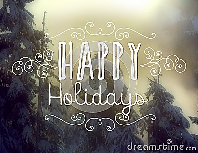 Happy Holidays Stock Photo