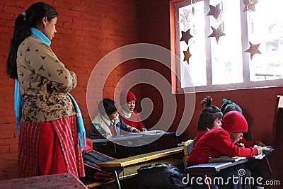 Happy Home School in Kathmandu Editorial Stock Photo