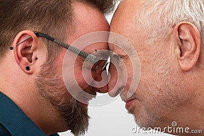 Happy homosexual couple Stock Photo