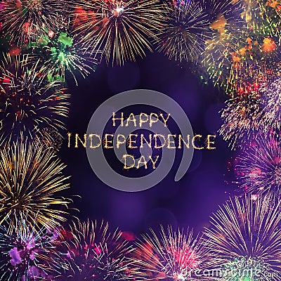 Happy Independence Day Stock Photo