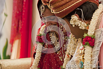 Happy Indian couple Stock Photo