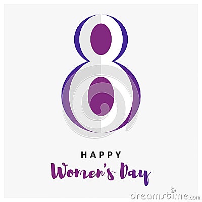 March 8 International Womens Day. International Vector Illustration