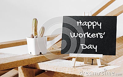 Happy International Workers` day and Happy Labor day concept. Sm Stock Photo