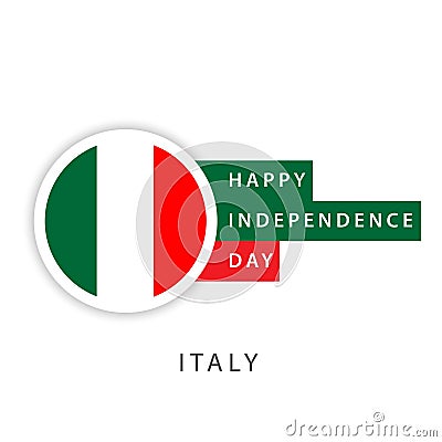 Happy Italy Independence Day Vector Template Design Illustrator Vector Illustration