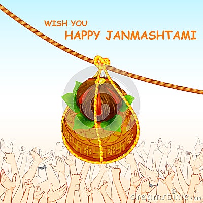 Happy Janmashtami Vector Illustration