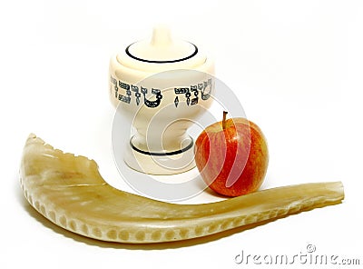 Happy Jewish New Year Stock Photo