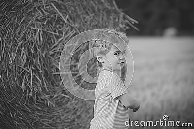 Happy kid. Childhood, youth, growth Stock Photo