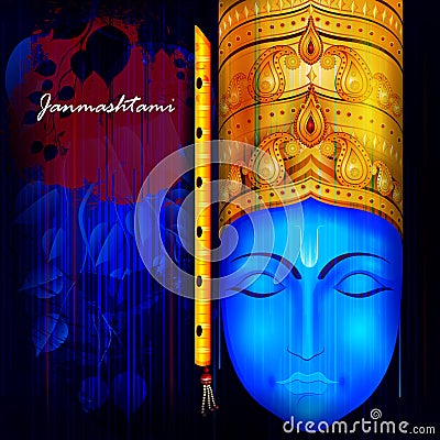 Happy Krishna Janmashtami Vector Illustration