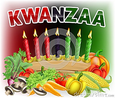 Happy Kwanzaa First Harvest Design Vector Illustration