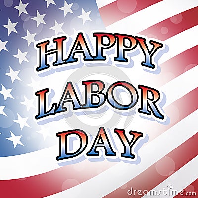 Happy labor day Cartoon Illustration