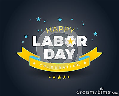 Happy Labor Day celebration banner background sale - Happy Labor Vector Illustration