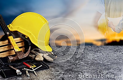Happy Labor day concept and background. Stock Photo
