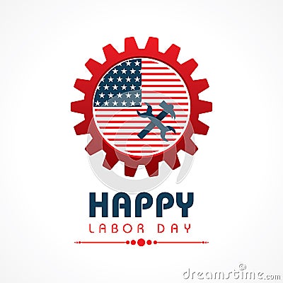 happy labor day Vector Illustration