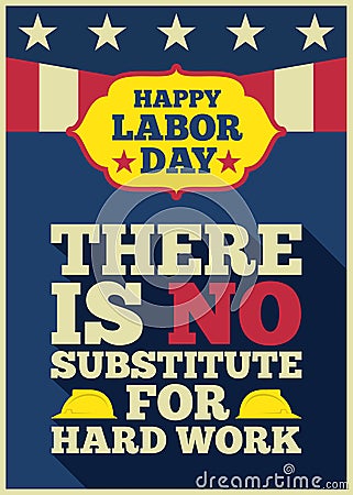 Happy labor day quotes Vector Illustration