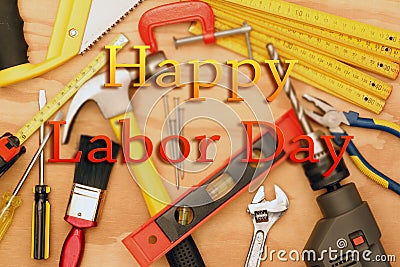 Happy Labor Day Stock Photo