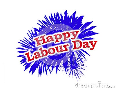 Happy Labour Day Graphic Logo Stock Photo