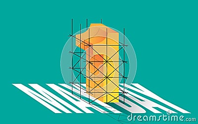 Happy Labour day, may day greeting concept Vector Illustration