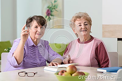 Happy ladies Stock Photo