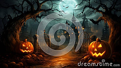 Happy laughing child girl in witch costume to halloween Stock Photo