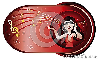 Happy listen Vector Illustration