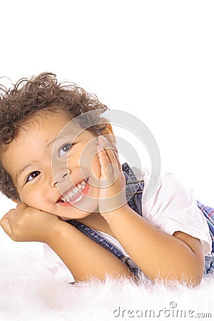 Happy little toddler Stock Photo