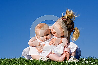 Happy loving children Stock Photo