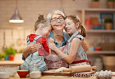 Homemade food and little helper Stock Photo