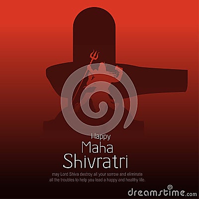 45717021happy maha Shivratri mahadev black color, a Hindu festival celebrated of lord shiva night, English calligraphy. vector Vector Illustration