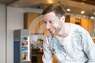 Happy man smiling Stock Photo