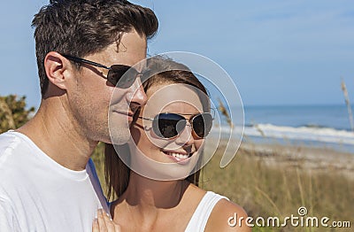 https://thumbs.dreamstime.com/x/happy-man-woman-couple-sunglasses-beach-portrait-men-women-romantic-white-clothes-wearing-bright-clear-46298680.jpg