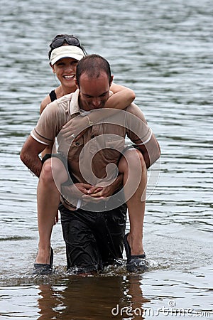 Happy married couple Stock Photo