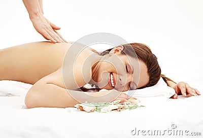 Happy massage Stock Photo