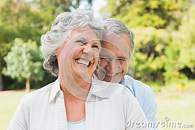 Happy mature couple laughing Stock Photo