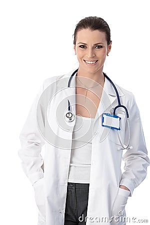 Happy medical expert Stock Photo