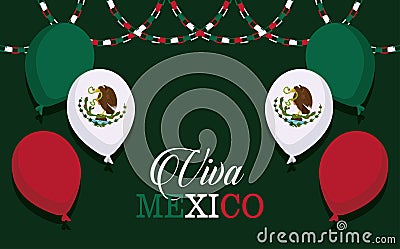 happy mexico independence Vector Illustration