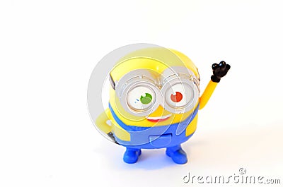 Happy minion toy Editorial Stock Photo