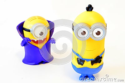 Happy minions toy Editorial Stock Photo