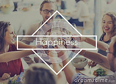 Happy Moments Feel Good Enjoy Fun Happiness Leisure Concept Stock Photo