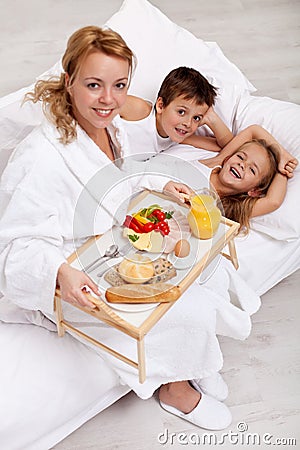 Happy morning and healthy food Stock Photo