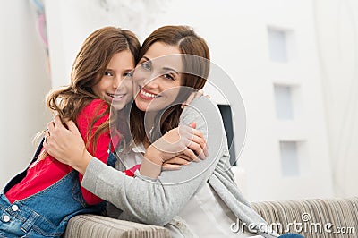 Happy Mother And Daughter Stock Photo