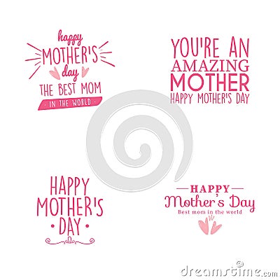 Happy Mother day Vector Illustration