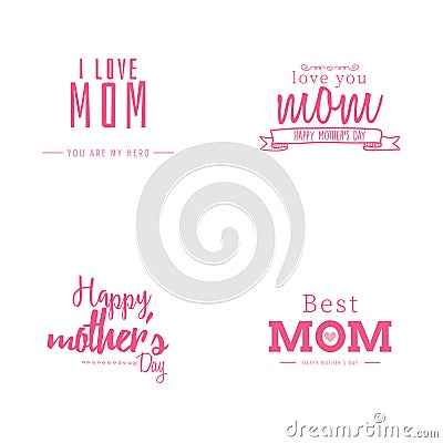 Happy Mother day Vector Illustration