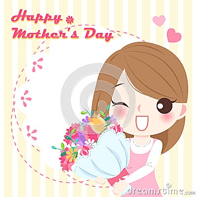 Happy mother day Vector Illustration